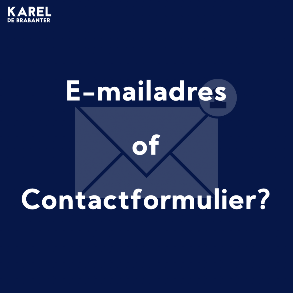 Email-adres of contactformulier