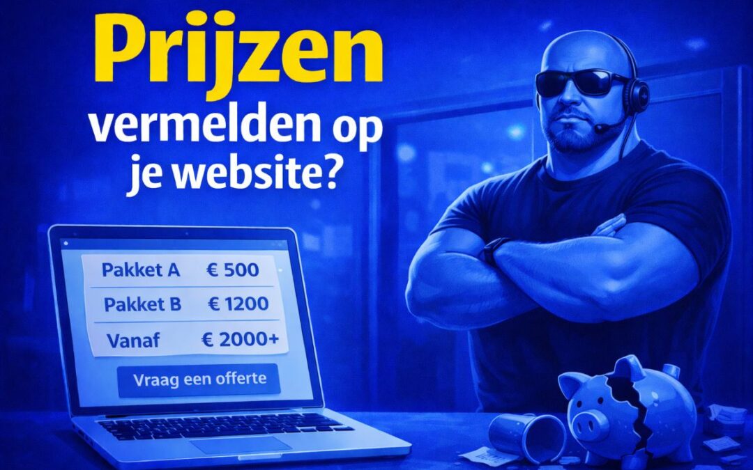 Prijzen vermelden op je website?