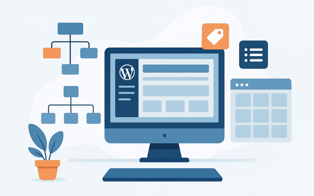 Website structuur opzetten in WordPress
