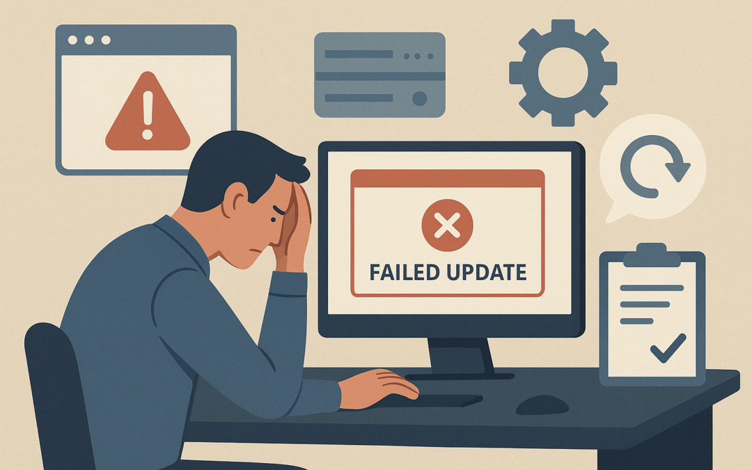 WordPress update mislukt: oplossing