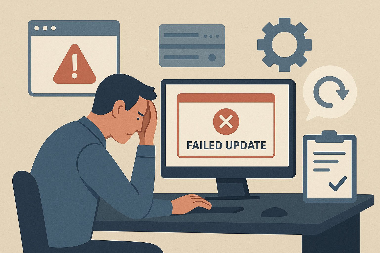 WordPress update mislukt: oplossing